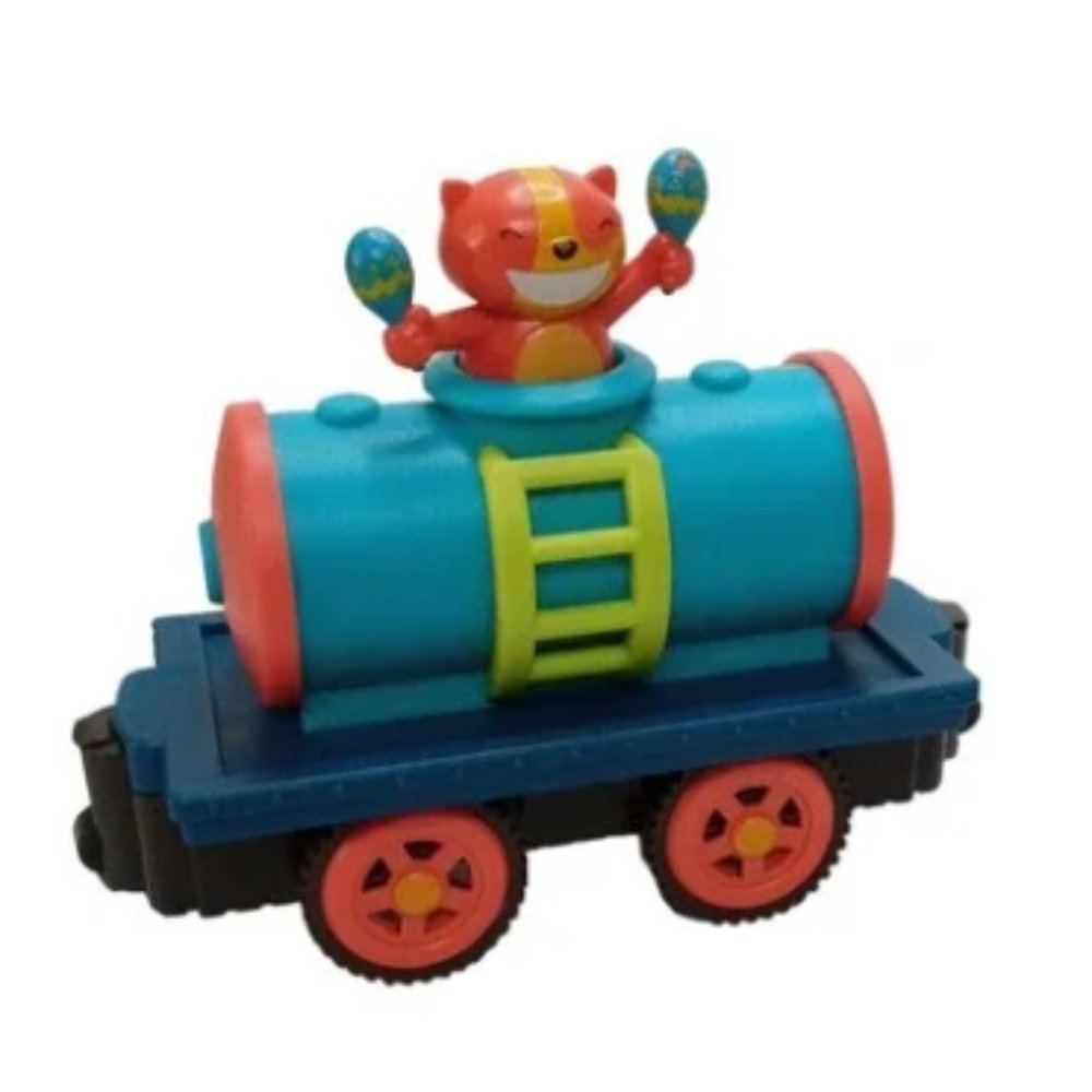 B Toys Critter Express Musical Train Replacement Cars - Cat and Frog Cars